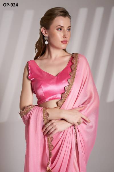 LAXMINAM OP-924DESIGNER CHIFFON SAREE WHOLESALER IN INDIA